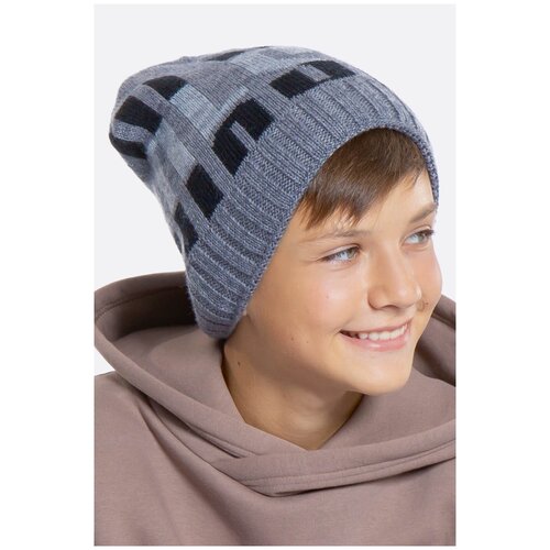 фото Шапка для мальчика шалуны 405679 графит 54