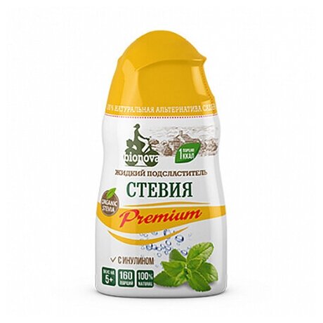 Подсластитель жидкий Bionova Стевия Premium 80г - фото №4