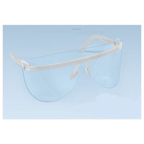 Кристидент/Очки защитные многоразовые со сменными щитками, белые очки защитные кристидент голубые