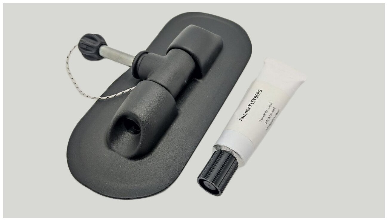 фото Набор Уключина патриот эконом + клей (аналог Kleyberg) для надувных лодок ПВХ, оцинкованная сталь