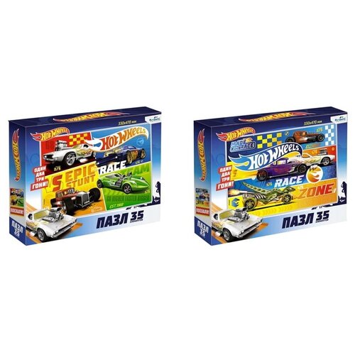 Пазл 35 эл. Maxi Origami Hot Wheels, ассорти