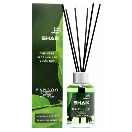 Аромадиффузор с палочками Shaik Bamboo Зеленый чай 100 ml