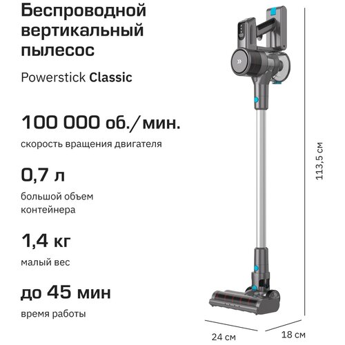 Беспроводной вертикальный пылесос Teqqo Powerstick ULTIMA 3599000₽