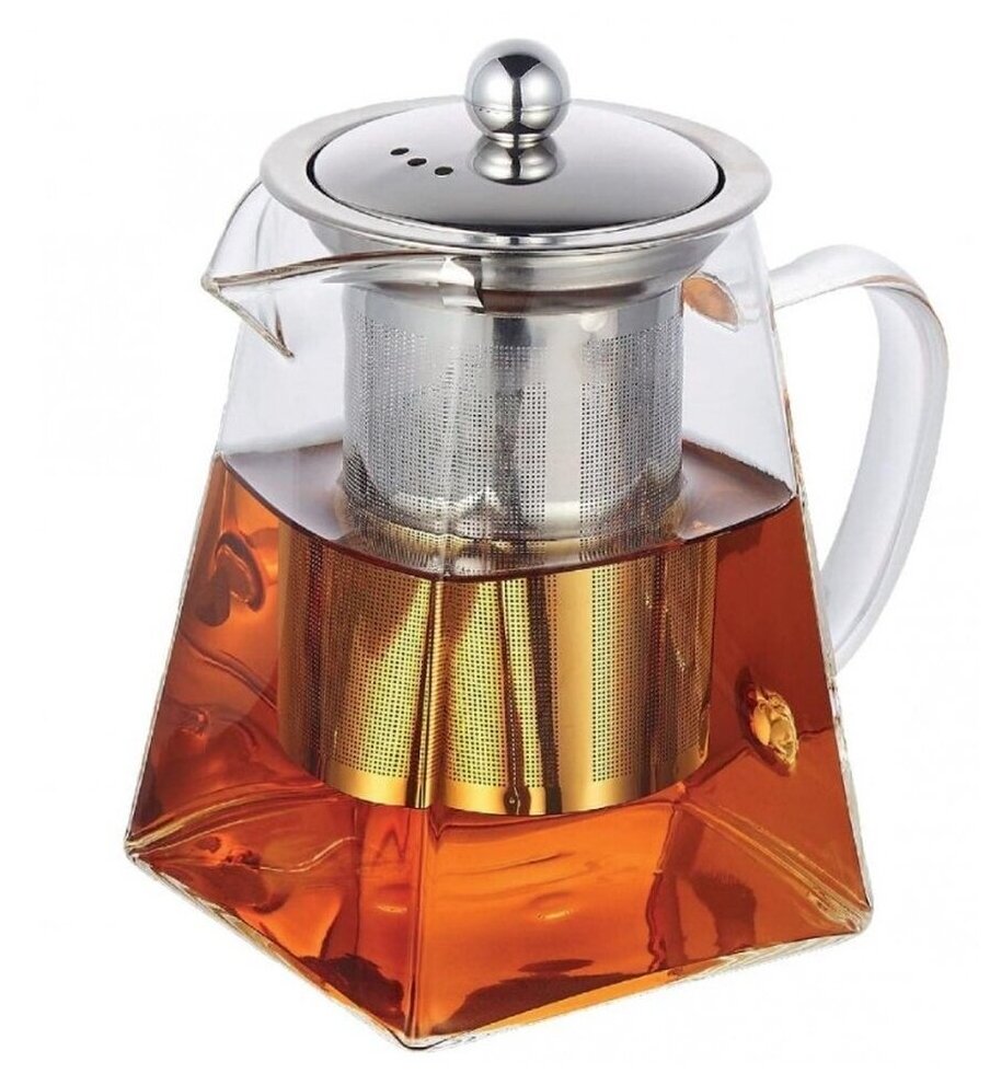 Стеклянный жаропрочный заварочный чайник Kelli KL-3217 / 1 л - фотография № 11