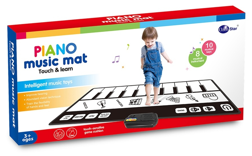 Детский музыкальный коврик PIANO Music Mat Touch&Learn / Детский музыкальный коврик