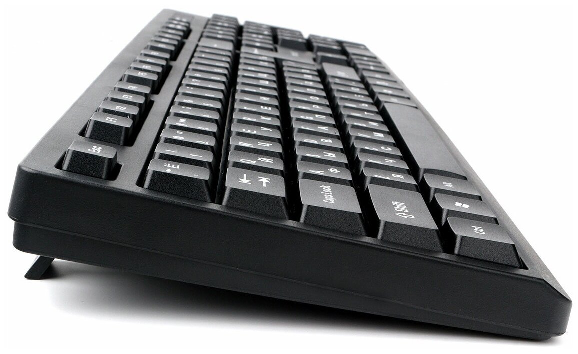 Клавиатура Gembird черная, USB, лазерная гравировка символов, кабель 1.85м - фото №4