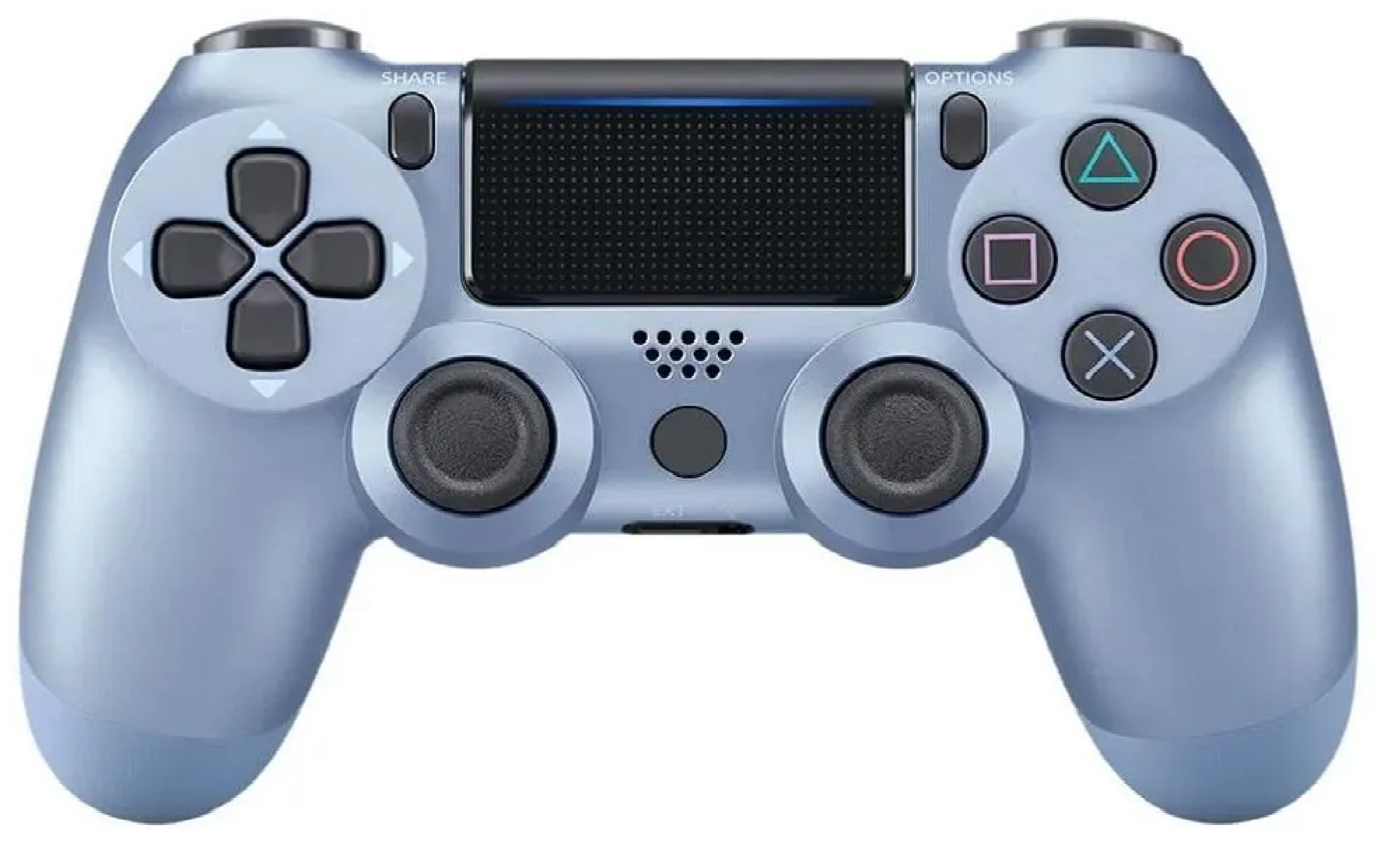 Геймпад-Джойстик для Playstation 4 беспроводной Wireless Controller / Блютуз контроллер PS4 (стальной синий)