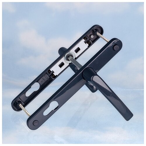 Нажимной гарнитур (ручка дверная) VORNE (Safir) 25/85 цвет антрацит