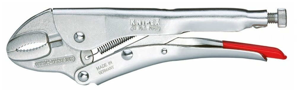 Зажим ручной, круг 40 мм, квадрат 20 мм, под ключ 30 мм, длина 250 мм Knipex KN-4104250