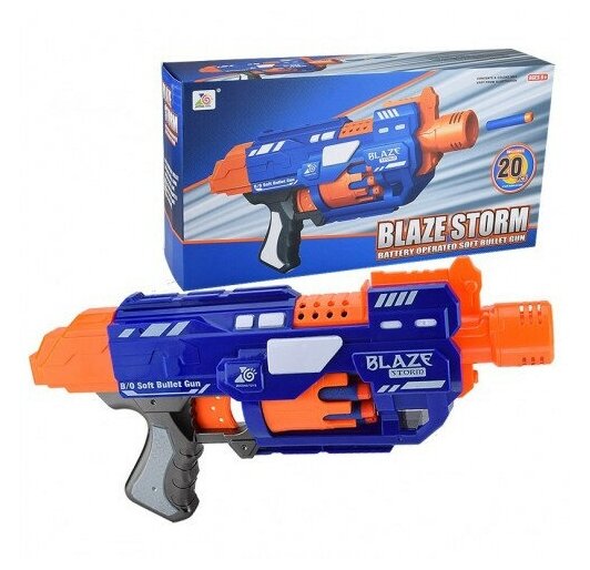 Zecong Toys Пистолет Blaze Storm с мягкими пулями на батарейках Zecong Toys ZC7033 ()