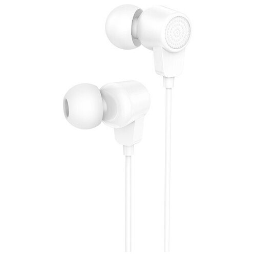 Наушники внутриканальные Borofone BM64 AUX разъём с МК без рег громкости длина 12м цвет белый 22500₽