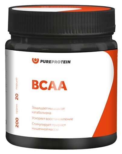 BCAA со вкусом апельсина Pure Protein, 200 г