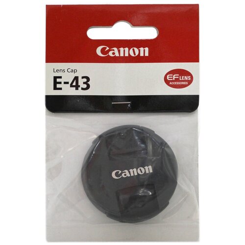 Крышка Canon Lens Cap E-43 для объектива EF-M f/2 STM (6317B001) передняя, на защелках