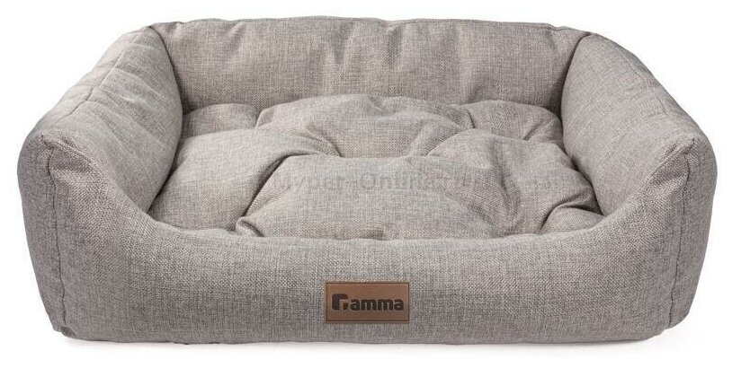 Лежак для собак и кошек Гамма Кижи медиум M, размер 48х30х16см.
