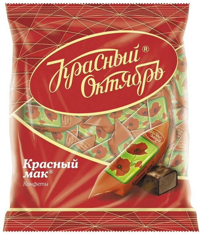 Конфеты шоколадные Красный мак Красный Октябрь