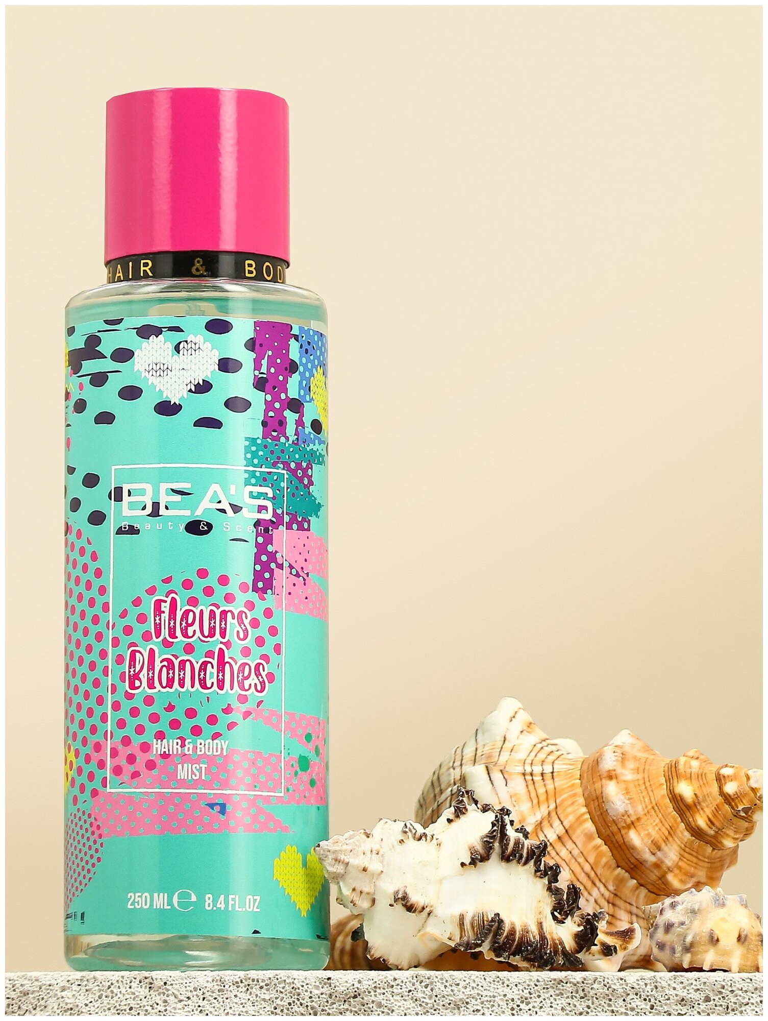 Мист для тела и волос Beas Body & Hair Fleur Blanches 250 ml