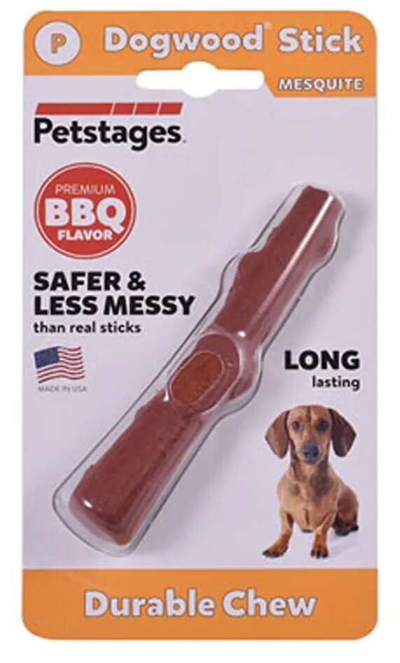 Petstages игрушка для собак Mesquite Dogwood с ароматом барбекю 10 см очень маленькая . - фотография № 9