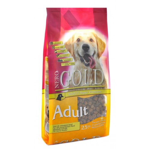 NERO GOLD DOG ADULT для взрослых собак с курицей и рисом (12 кг)