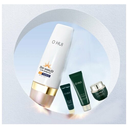 O HUI Солнцезащитный набор Ultra Sunblock UV Force Подарочный набор для женщин Корейская косметика Дорожный формат