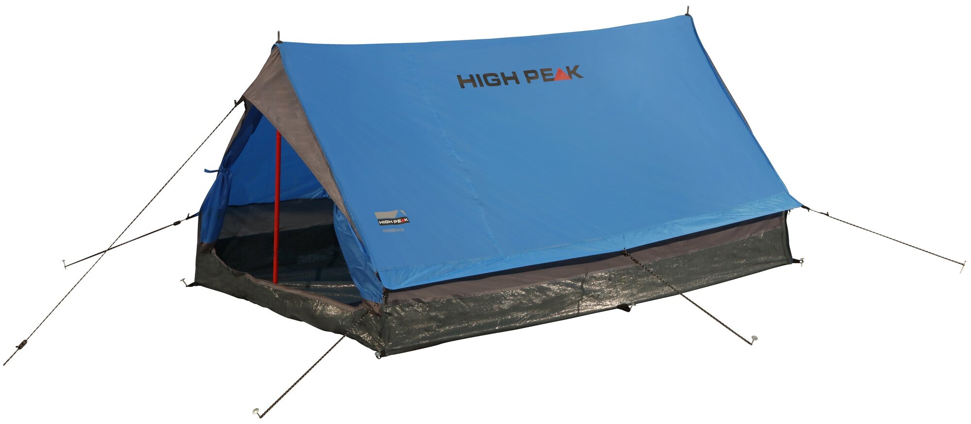 Палатка High Peak Minipack синий/серый, 120х190 см, 10155