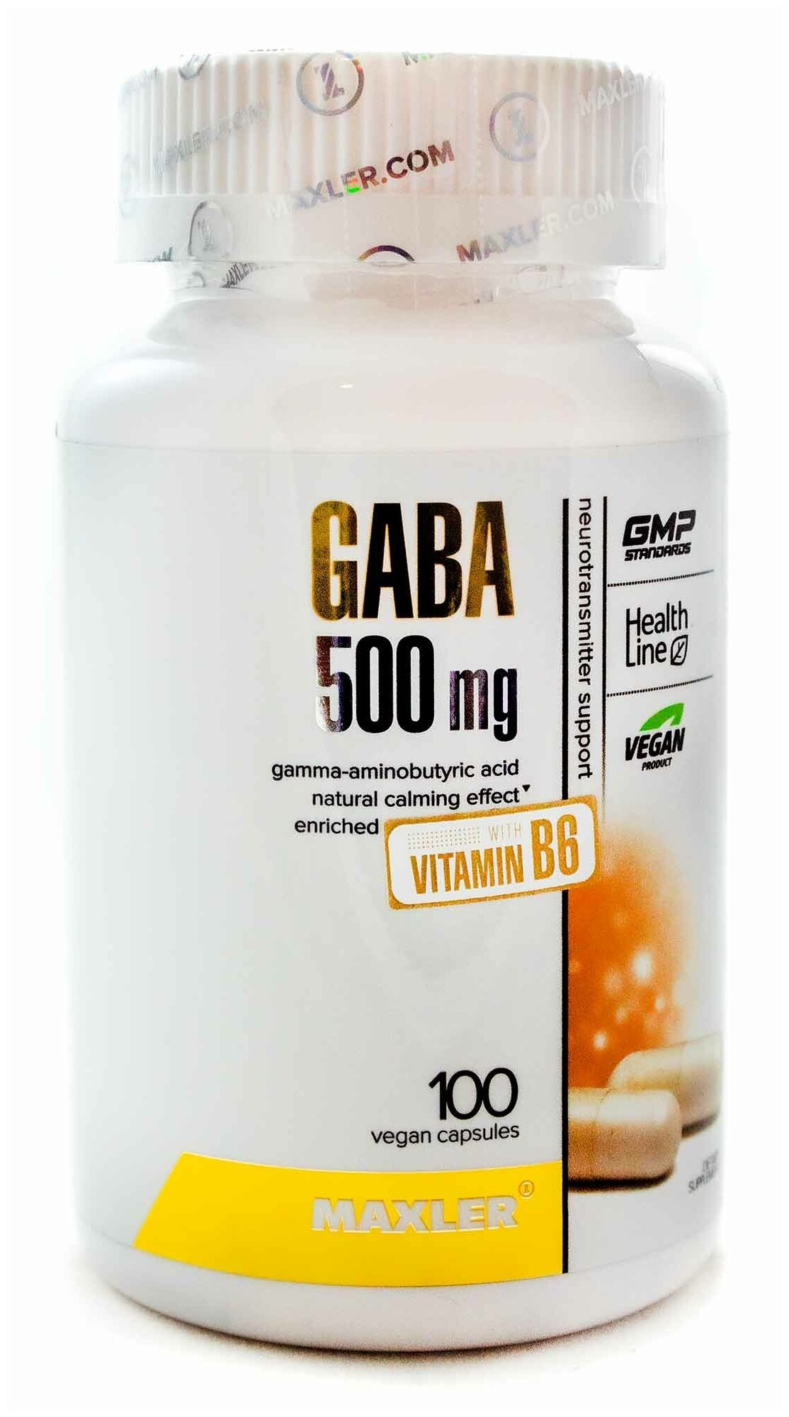 Аминокислота Maxler GABA 500mg 100 капсул