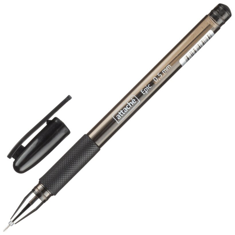 Ручка гелевая неавтомат. Attache Epic, цвет чернил-черный, манж