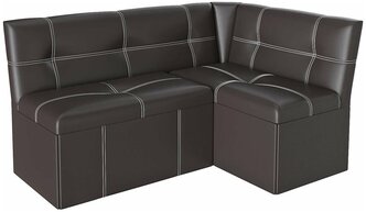 Кухонный диван угловой Квадро 155х110х82 коричневый