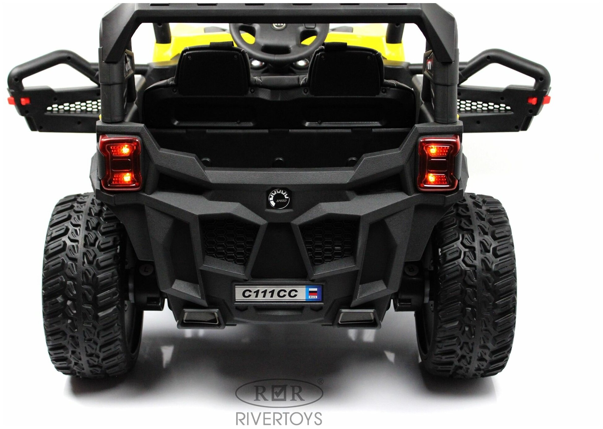 RiverToys Детский электромобиль C111CC желтый