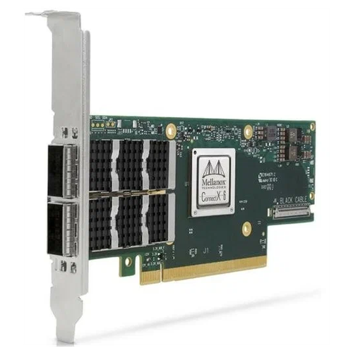 MCX653106A-ECAT(SP) ConnectX®-6 VPI adapter card, 100Gb/s (HDR100, EDR IB and 100GbE), dual-port QSFP56, PCIe3.0/4.0 x16, tall b