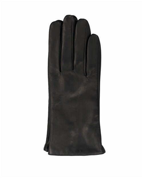 Перчатки ESTEGLA демисезонные, натуральная кожа, утепленные, размер 7,5, черный