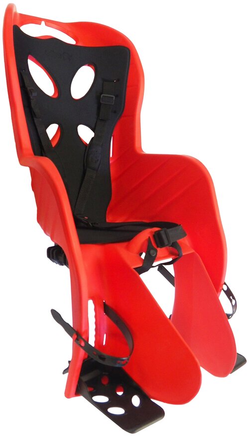 Детское кресло NFUN CURIOSO DELUXE, до 22 кг, на подсед. штырь, красное с черной накладкой