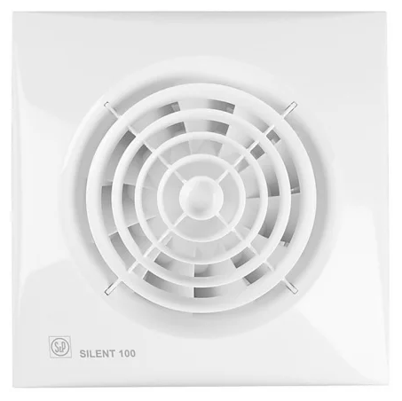 Вентилятор вытяжной Soler & Palau SILENT-100 CZ, white 8 Вт - фотография № 1