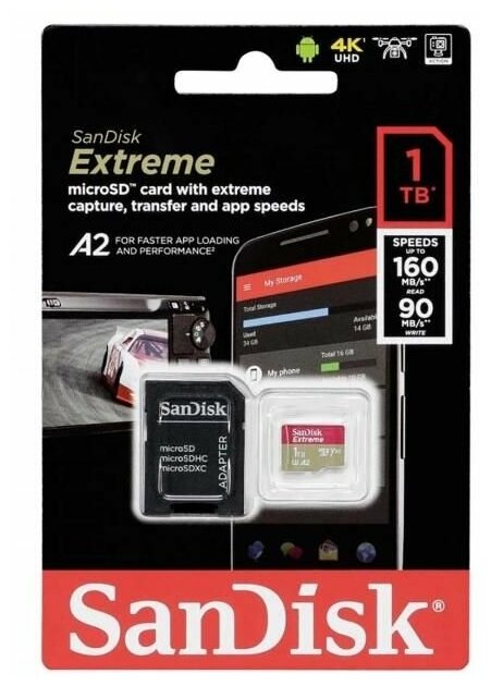 Карта памяти SanDisk 1Tb MicroSD SanDisk Extreme ( ) (SDSQXA1-1T00-GN6MA)