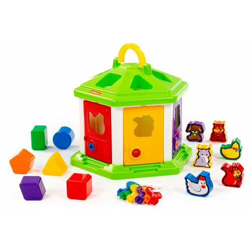 Логический домик 2 с сортером развивающая игрушка полесье логический домик 2 разноцветный