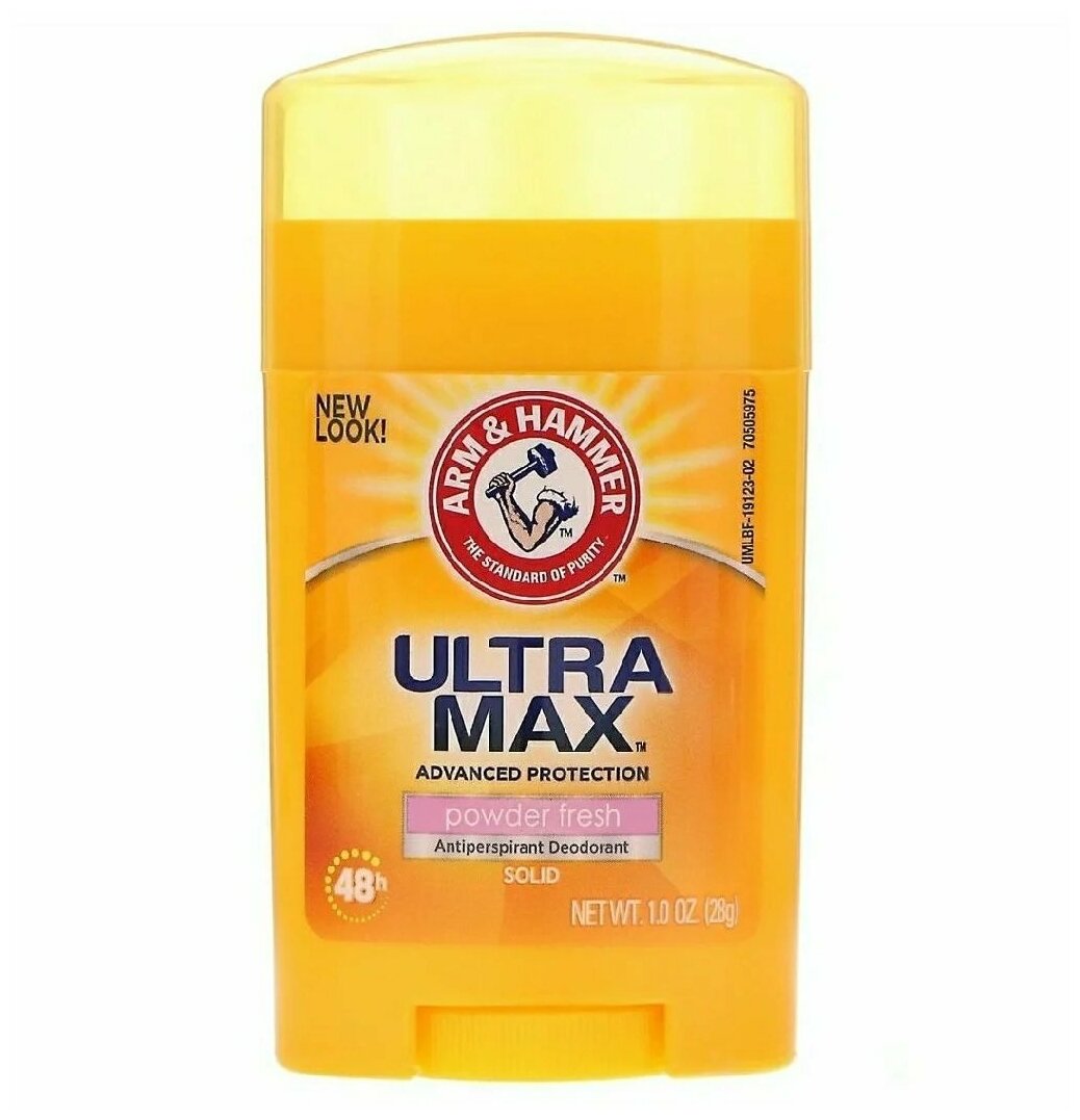 Arm&Hammer Дезодорант-антиперспирант UltraMax powder fresh, стик, 28 мл