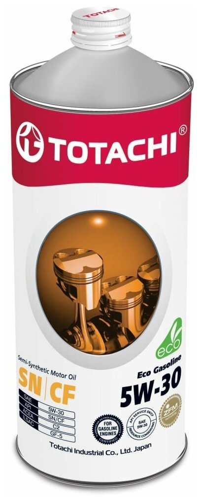 Масло моторное Totachi eco gasoline sn/cf п/синт. 5w-30 1л Totachi 10801
