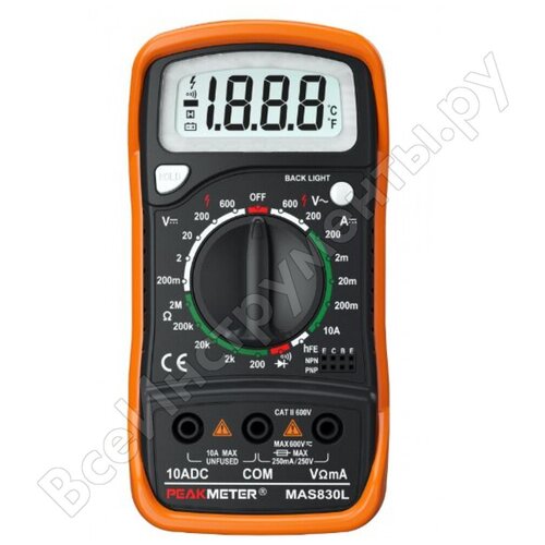 Мультиметр PeakMeter PM830L цифровой multimeter мультиметр цифровой peakmeter m266