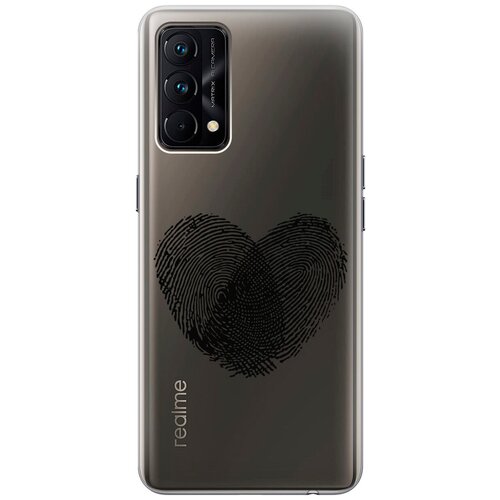 Силиконовый чехол с принтом Lovely Fingerprints для Realme GT Master Edition / Рилми ГТ Мастер Едишн силиконовый чехол на realme gt master edition рилми гт мастер едишн с 3d принтом lazy cats прозрачный