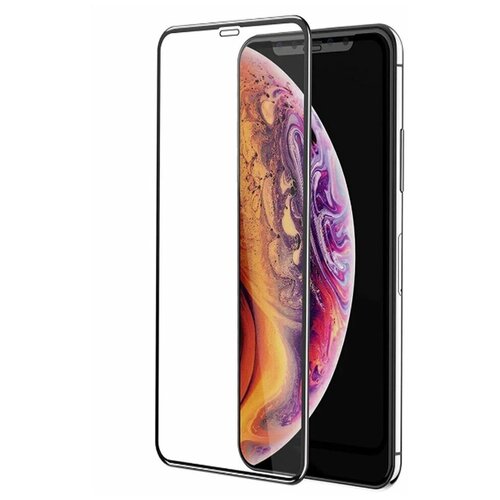 Защитное стекло 10D Glass Pro для Apple iPhone XS Max , 11 Pro Max черная рамка ( полный клей )