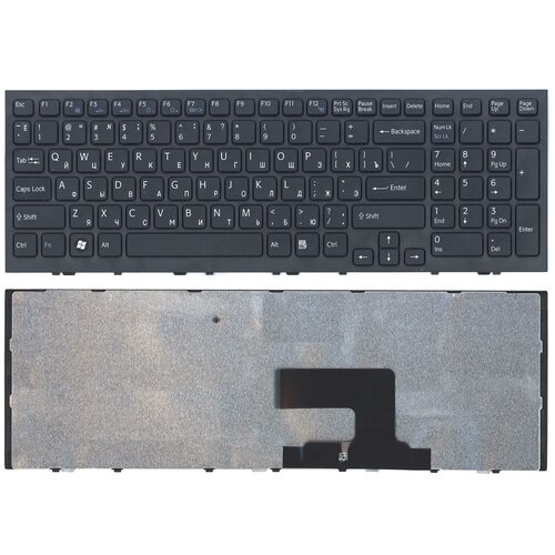 Клавиатура для ноутбука Sony Vaio VPC-EE VPCEE черная с черной рамкой клавиатура для ноутбука sony vaio vpc ee vpcee черная с черной рамкой
