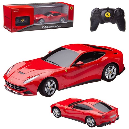 Машина р у 1:18 Ferrari F12 Цвет Красный, светящиеся фары 53500R