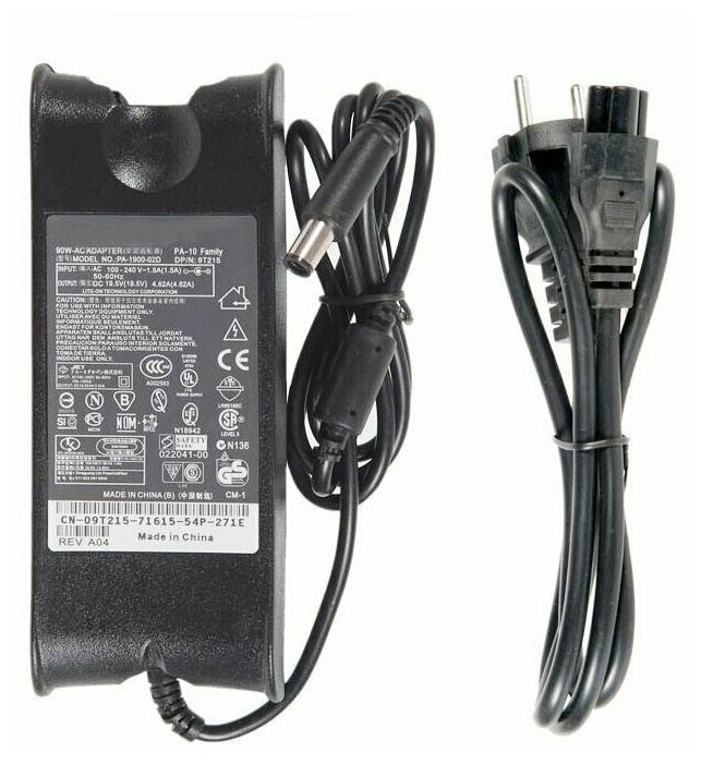 Блок питания ZeepDeep для Dell 19.5V, 4.62А, 90W, 7.4х5.0