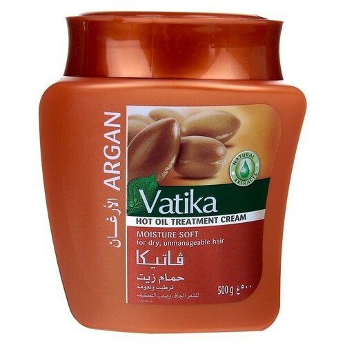 Маска для волос Dabur Vatika Argan мягкое увлажнение, 500 г dabur vatika маска для волос объем и толщина 500 мл банка