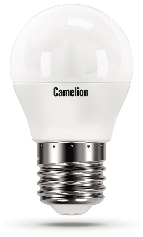 Лампа светодиодная Camelion 11338, E27, G45, 5.5 Вт, 3000 К
