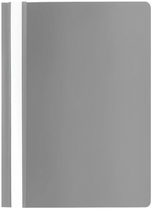 Скоросшиватель пластиковый STAFF, А4, 100/120 мкм, серый, 229238 В комплекте: 75шт.