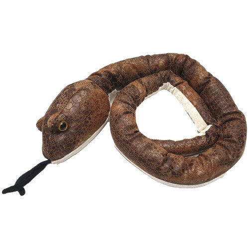 фото Мягкая игрушка. змея 140 см, цвет коричневый, бежевый. символ 2025 года, начало года 4 февраля. псв