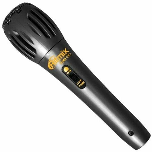 Микрофон вокальный Ritmix RDM-130, динамический, чёрный. черный