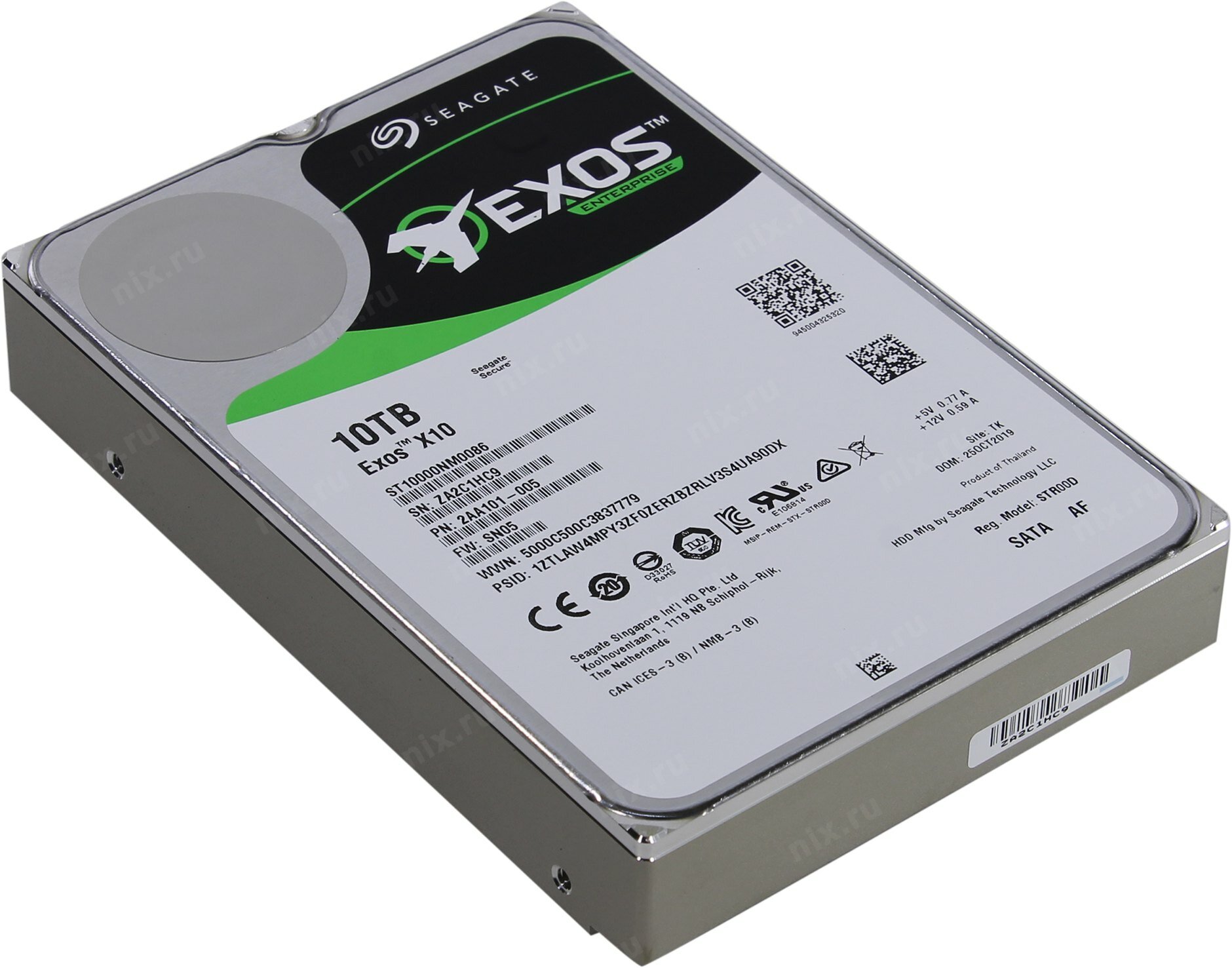 Жесткий диск 10Tb Seagate ST10000NM0086 (3.5 SATA 7.2K)