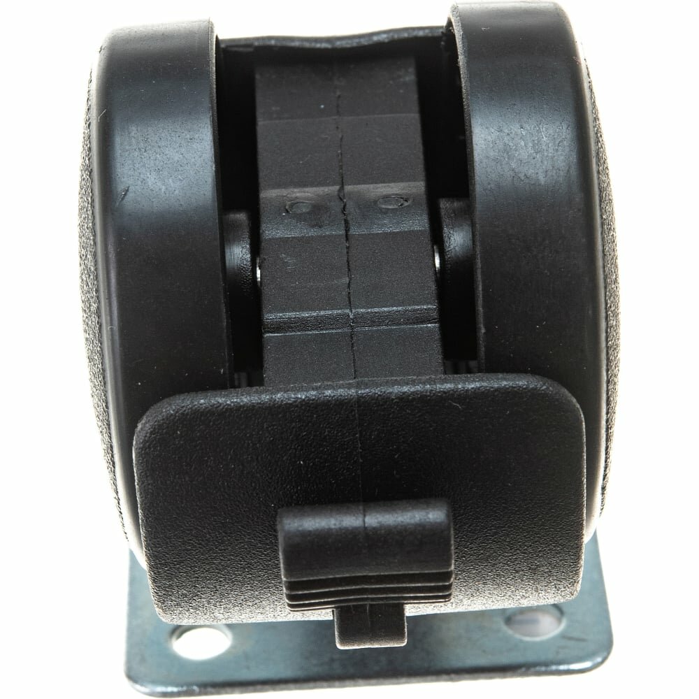 Мебельное поворотное колесо MFK-TORG 40 мм с тормозом черный пластик 6015040