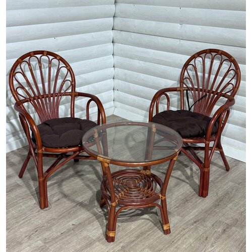 Комплект мебели Саммер Дуэт из натурального ротанга Коньяк 29273₽